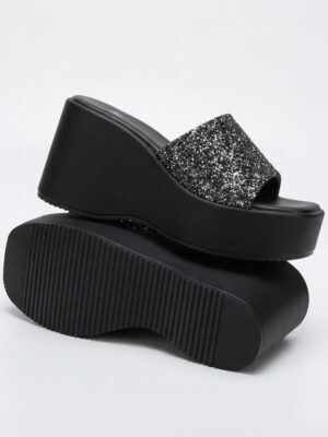 Platform heels slippers